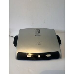 George Foreman Grill Press GRP99B 6 Servings Removable Plates No Drip Tray